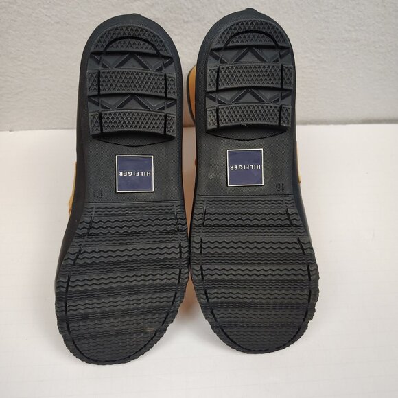 Tommy Hilfiger Renegade Rain Boots Womens 10 Yellow Blue Lace Up - Picture 5 of 10